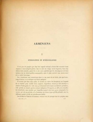 Recherches anthropologiques dans l'Asie occidentale : Missions scientifiques en Transcaucasie, Asie Mineure et Syrie. 1890-1894
