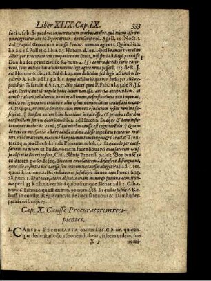 Cap. X. Caussae Procuratorem recipientes