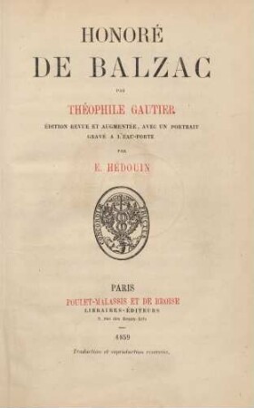 Honoré de Balzac