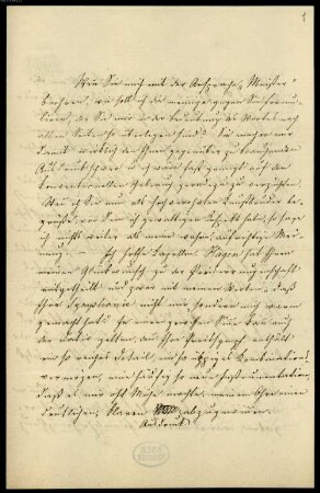 Joseph Joachim (1822-1882) und Helene Raff (1865-1942) Nachlass: Brief von Vinzenz Lachner an Joseph Joachim Raff - BSB Raffiana I. Lachner, Vinzenz