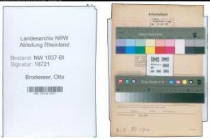 Entnazifizierung Otto Brodesser , geb. 06.06.1886 (Postamtmann)