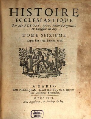 Histoire Ecclesiastique, 16. Depuis l'an 1198. jusqu'en 1230