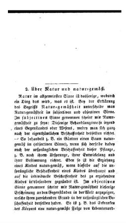 Über Natur und natur-gemäß