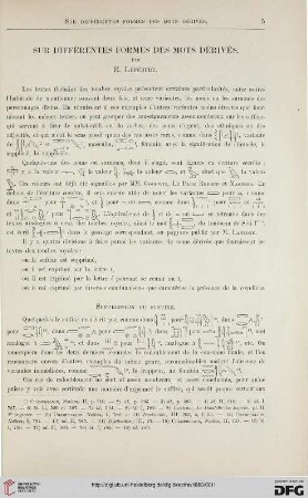 4: Sur différentes formes des mots dérivés