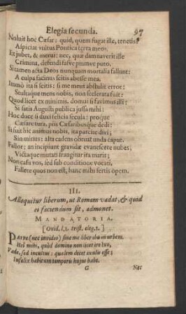 III. Alloquitur liberum, ut Romam vadat, & quid ei faciendum sit, admonet.
