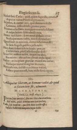 III. Alloquitur liberum, ut Romam vadat, & quid ei faciendum sit, admonet.