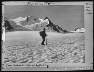Schnals. Vom Schnals ins Oetztal üb.d. Hochjochferner