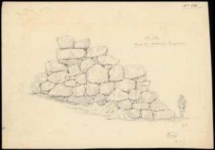Zeichnung 24. Burgmauer