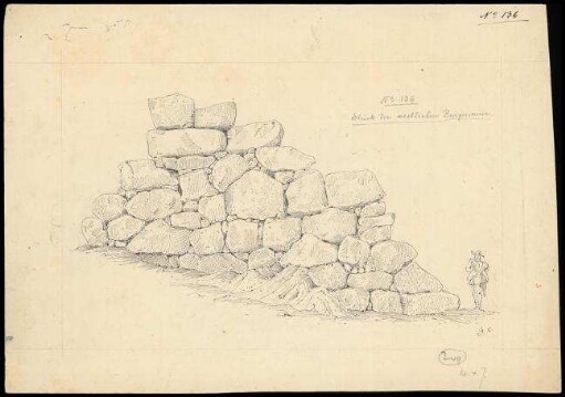Zeichnung 24. Burgmauer