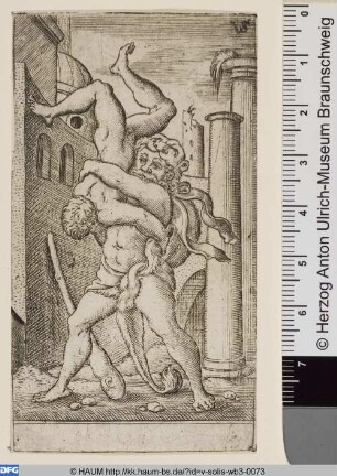 Herkules ringt mit Antaios