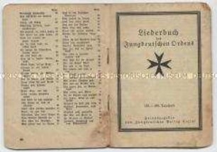 Textheft mit Liedern des Jungdeutschen Ordens