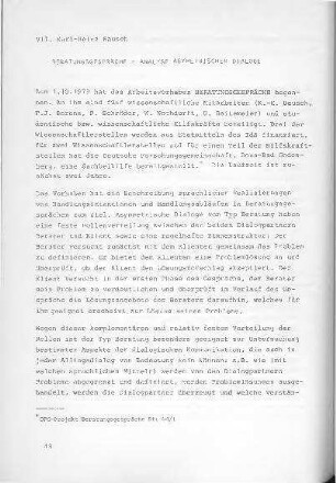 Beratungsgespräche - Analyse asymmetrischer Dialoge