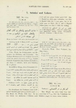 7. Schüler und Lehrer (No. 142-146)