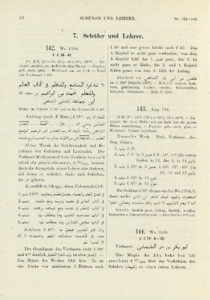 7. Schüler und Lehrer (No. 142-146)
