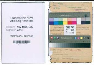 Entnazifizierung Wilhelm Wolfhagen , geb. 21.06.1898 (Stadtbaurat)