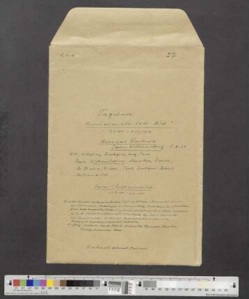 Band 27: Sommersemester 1900 in Kiel (Dr. med. u. phil., Assistent in Kiel, Cand. Med.)