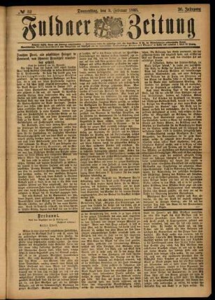 Ausgabe vom Donnerstag, den 09. Februar 1893.