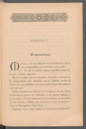Capítulo CV - El aprendizaje