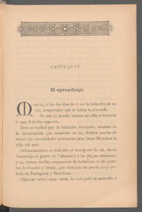 Capítulo CV - El aprendizaje