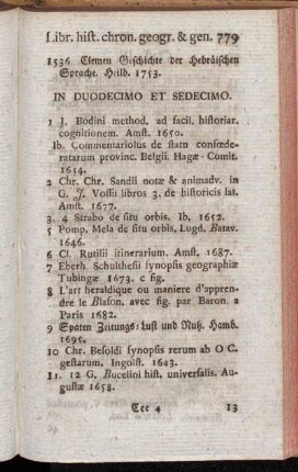 In Duodecimo Et Sedecimo.