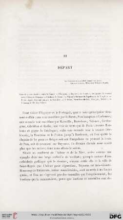 II. Départ