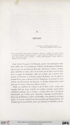 II. Départ