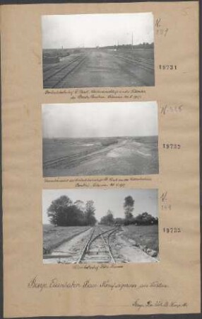 Gesamtansicht des Umladebahnhofs St. Vaast an der Vollbahnlinie Cambrai-Solesmes
