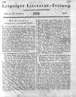 Alt-englisches Theater, oder Supplemente zum Shakspeare. Uebersetzt und herausgegeben von Ludwig Tiek. Zweyter Band. Berlin, in der Realschulbuchhandlung, 1811. Vorrede XIV S.