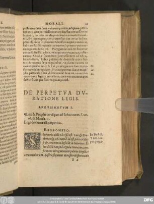 De Perpetua Duratione Legis.