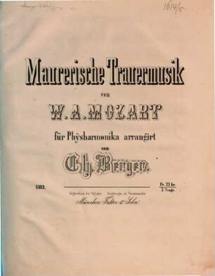 Maurerische Trauermusik