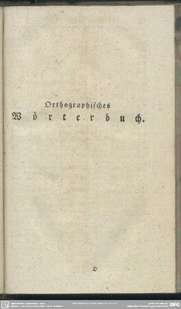 Orthographisches Wörterbuch