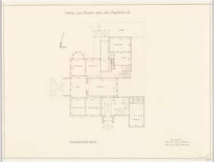Villa von der Heydt, Berlin-Tiergarten Umbau: Grundriss Erdgeschoss 1:100