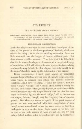 Chapter IX. The mountains round Kashmir
