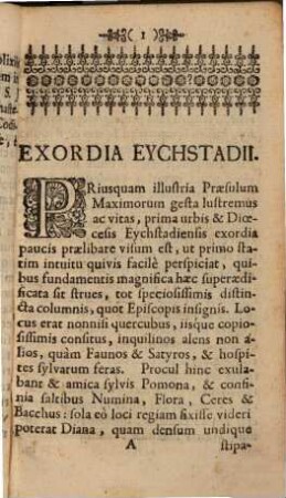 Templum Virtutis & Honoris Sacro Et Immortali Divi Willibaldi Splendore Illustratum Et Præsulum Eychstetensium Statuis omnino LXIII Exornatum : Quas Velut Parerga, Selectæ Ex Universo Jure Distinguunt Theses