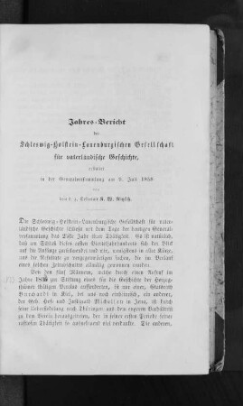 Jahres-Bericht