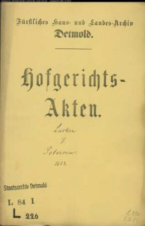 Lücke, Hermann gegen Michael Petersen - Beleidigung
