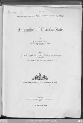 P. 1: Inscriptions of the Pre-Muhammadan period