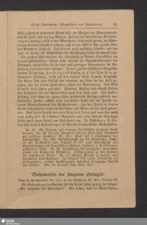 Wohnweisen der jüngeren Steinzeit