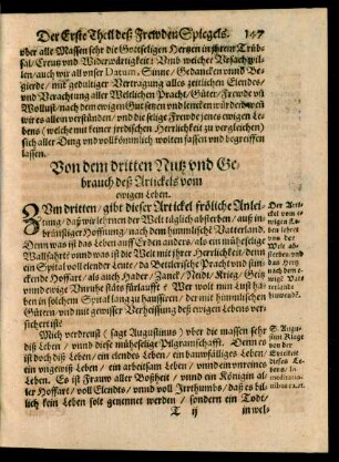 Von dem dritten Nutz und Gebrauch deß Artickels vom ewigen Leben.
