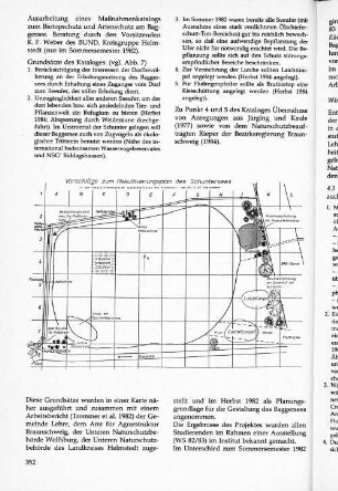 Vorschläge zum Rekultivierungsplan des Schuntersees