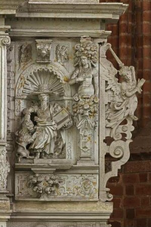 Rechte Wange mit heiligem Hieronymus