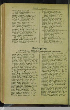 Steinheidel mit Erlabrunn, Fällbach, Georgenthal und Albertsthal