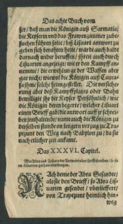 Das XXXVI. Capitel.