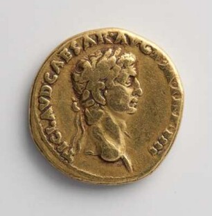 Aureus des Claudius mit Darstellung der Pax Augusta Claudiana