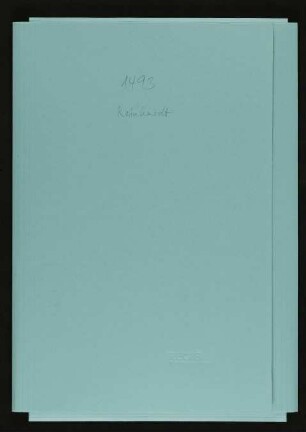 Verlassenschaft von Privatperson: Vermögens-Inventar der Eheleute J.W. Reinhardt. Mannheim.