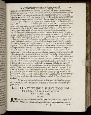 Titulus III. - Titulus VII.