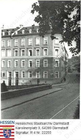 Mainz, Citadellenweg / Wohnhaus, im Erdgeschoss letzte Wohnung von Peter Hochgesand (1818-1896), Baurat in Mainz