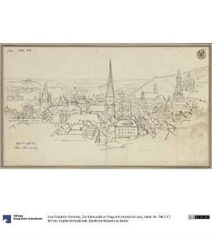 Die Kleinseite in Prag vom Hradschin aus
