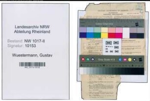 Entnazifizierung Gustav Wuestermann , geb. 07.05.1900 (Arbeiter)