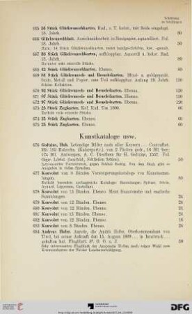 Kunstkataloge usw. (Nr. 676-684)